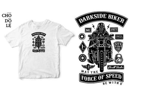 Áo thun unisex cotton 100% in hình Super Heroes Series - Darkside Biker (nhiều màu)