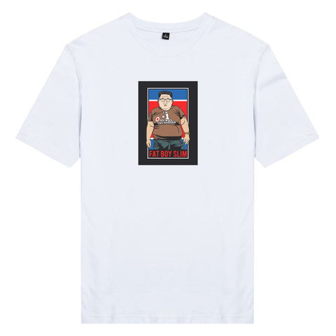 Áo thun unisex cotton 100% in hình Iconic People - Fat Boy Slim Kim