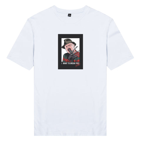 Áo thun unisex cotton 100% in hình Iconic People - Freddy Merkrueger