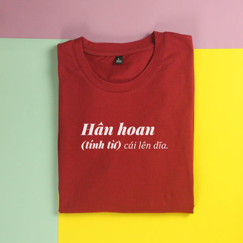 Áo thun unisex cotton 100% in chữ Hân Hoan - Tết Special (nhiều màu)