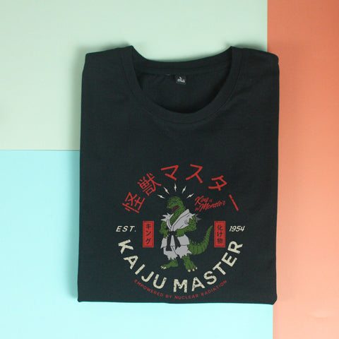 Áo thun unisex cotton in hình Kaiju master (nhiều màu)