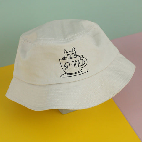 Nón bucket in hình Cat Lover series - Kit Tea (nhiều màu)