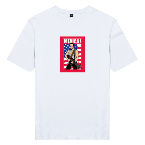 Áo thun unisex cotton 100% in hình Iconic People - Lincoln Rambo