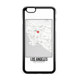 Ốp lưng dẻo iphone in hình Love City Map - Los Angeles