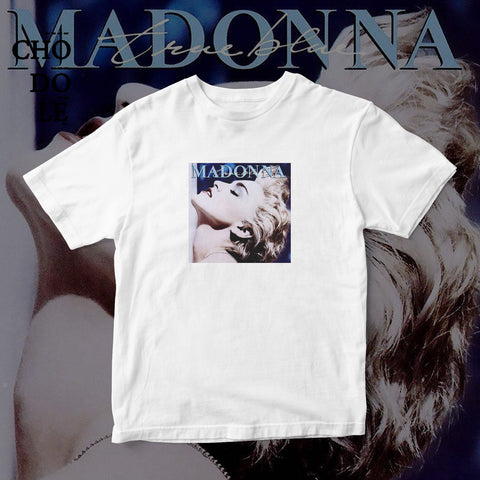 ÁO THUN UNISEX COTTON 100% IN HÌNH  - Madonna - True blue (Album cover)