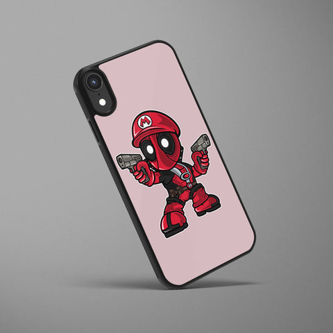 Ốp lưng iphone in hình Super Heroes - Mario Deadpool (đủ model iphone)