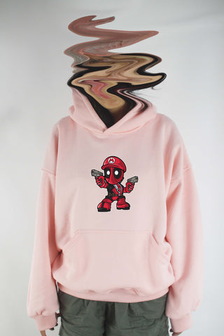 Áo khoác hoodie unisex cotton hình Super Heroes series - Mario Deadpool nhiều màu)