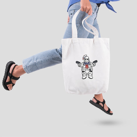 Túi tote vải in hình Super Heroes - Marshmallow Trooper (nhiều màu)