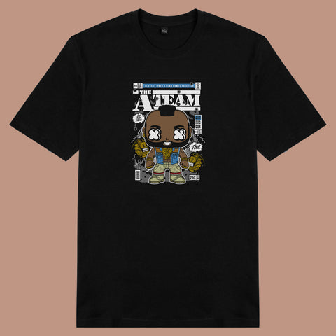 Áo thun unisex cotton in hình pop culture cartoon series - The A Team Mr.T (nhiều màu)