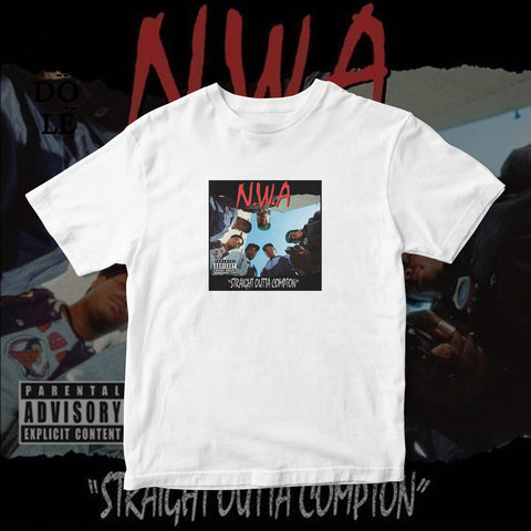 ÁO THUN UNISEX COTTON 100% IN HÌNH  - NWA - Straight outta compton (Album cover)