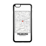 Ốp lưng dẻo iphone in hình Love City Map - Philadelphia