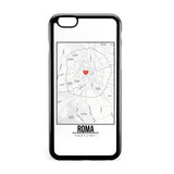 Ốp lưng dẻo iphone in hình Love City Map - Roma