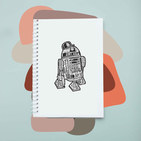 Sổ tay notebook giấy ford in hình Star Wars Street R2D2