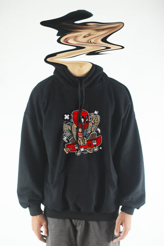 Áo khoác hoodie unisex cotton hình Super Heroes series - Deadpool Skater (nhiều màu)