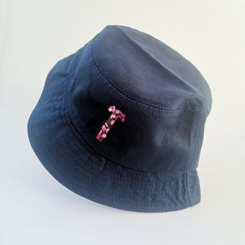 Nón bucket in hình Floral Text - T (nhiều màu)