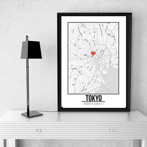 Tokyo -  Love City Poster A3 Size