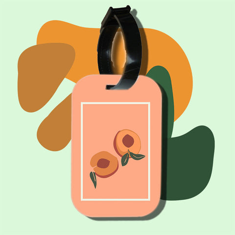 Travel tag cho túi xách/balo du lịch in hình abstract art peach