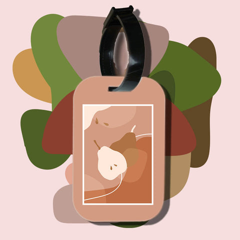 Travel tag cho túi xách/balo du lịch in hình abstract art pear
