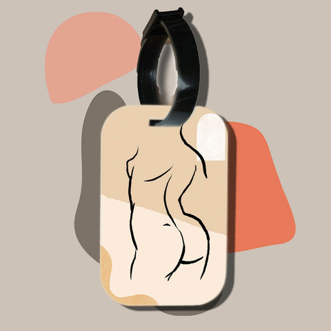 Travel tag cho túi xách/balo du lịch in hình abstract body art 3