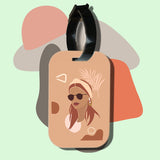 Travel tag cho túi xách/balo du lịch in hình abstract lady art 23
