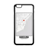 Ốp lưng dẻo iphone in hình Love City Map - Barcelona