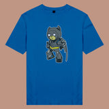 Áo thun unisex cotton in hình funky cartoon series - batman bear (nhiều màu)