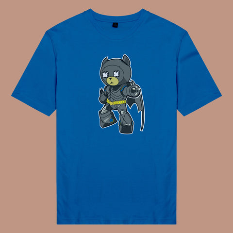 Áo thun unisex cotton in hình funky cartoon series - batman bear (nhiều màu)