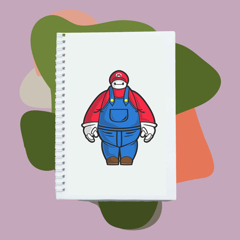 Sổ tay notebook giấy ford in hình Super Heroes Bay Mario