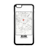 Ốp lưng dẻo iphone in hình Love City Map - Beijing
