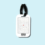 Travel tag cho túi xách/balo du lịch in hình Love City Map - Berlin