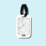 Travel tag cho túi xách/balo du lịch in hình Love City Map - Bern
