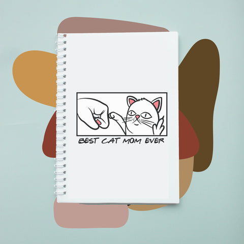 Sổ tay notebook giấy ford in hình Cat Lover Best Cat Mom Ever