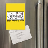 Miếng hít tủ lạnh giữ note in hình Best Friends Ever