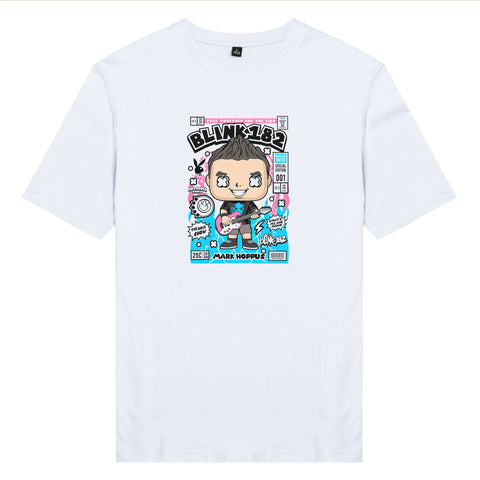 Áo thun unisex cotton in hình pop culture cartoon series - Blink182 (nhiều màu)