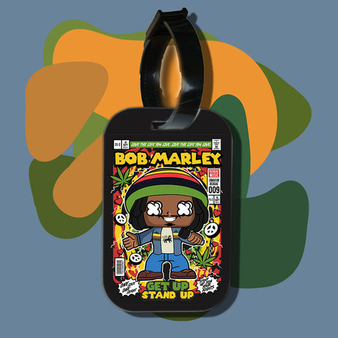 Travel tag cho túi xách/balo du lịch in hình pop culture cartoon series - bob marley