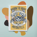 Sổ tay notebook giấy ford in hình Born to ride