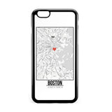 Ốp lưng dẻo iphone in hình Love City Map - Boston