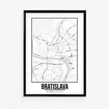 Tranh poster khổ A3 giấy mỹ thuật in hình Love City - Brastilava