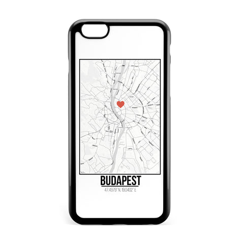 Ốp lưng dẻo iphone in hình Love City Map - Budapest