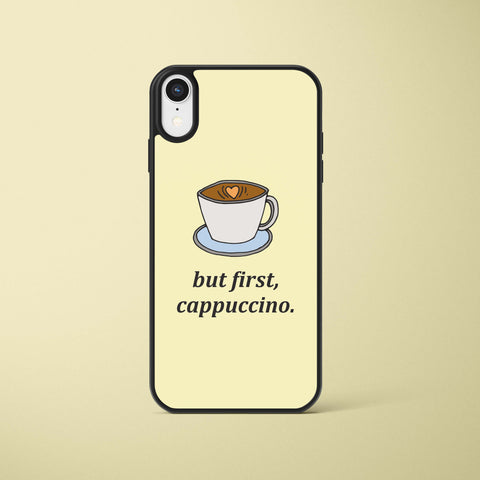 Ốp lưng iphone in hình  Cung hoàng đạo But first, cappuccino