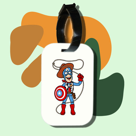 Travel tag cho túi xách/balo du lịch in hình Super Hereos - Captain Woody