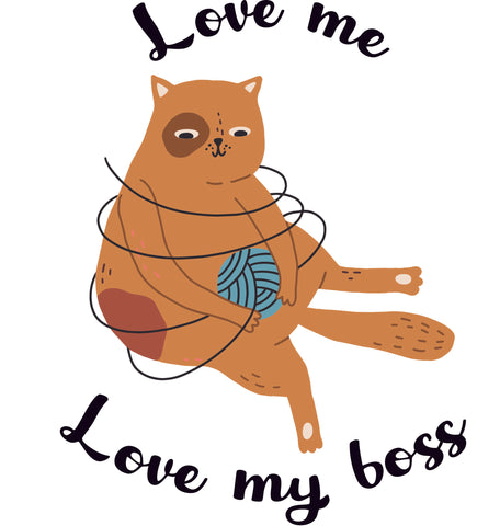 Áo thun unisex in hình Cat lover - Love Me, Love my boss 10