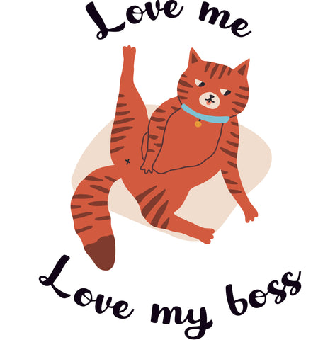Áo thun unisex in hình Cat lover - Love Me, Love my boss 12