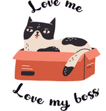 Áo thun unisex in hình Cat lover - Love Me, Love my boss 15