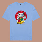 Áo thun unisex cotton in hình phim Cat Lover series - Unlucky Cat (nhiều màu)