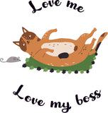 Áo thun unisex in hình Cat lover - Love Me, Love my boss 2