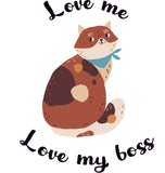 Áo thun unisex in hình Cat lover - Love Me, Love my boss 3