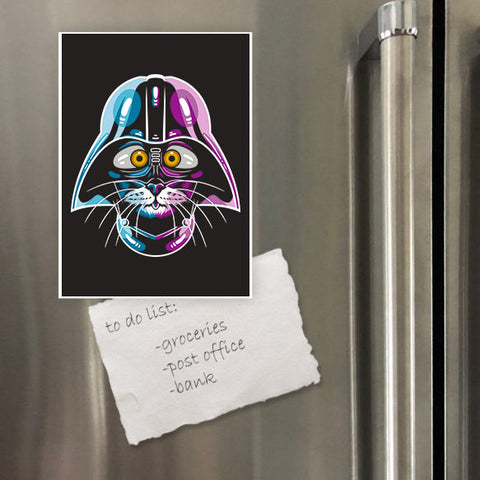 Miếng hít tủ lạnh giữ note in hình Cath Vader