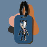 Travel tag cho túi xách/balo du lịch in hình Half Skeleton series - Catwoman