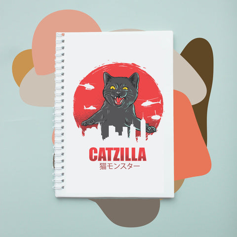 Sổ tay notebook giấy ford in hình Cat Lover Catzilla
